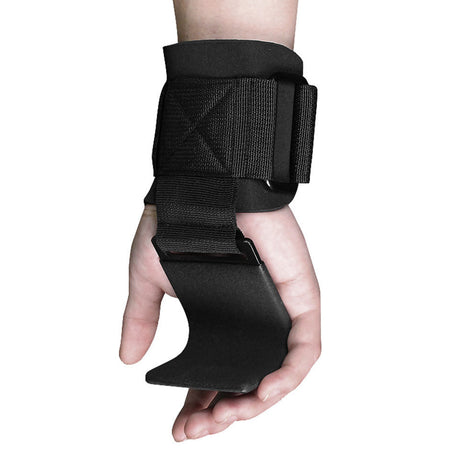 Weight Lifting Hook Grips Padded With Wrist Wraps Hand-Bar Powerlifting Gloves Heavy Duty Pull-ups Hooks Gym Training Straps - Gymlalla