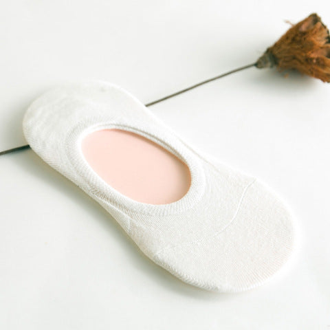 Women's Solid Color Socks Low Cut Shallow Mouth Leisure Boat Socks - Gymlalla