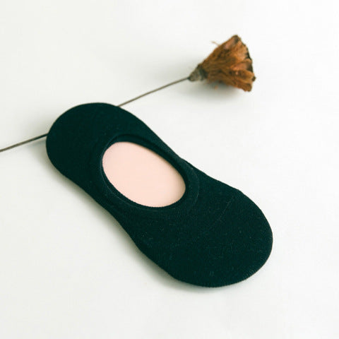 Women's Solid Color Socks Low Cut Shallow Mouth Leisure Boat Socks - Gymlalla