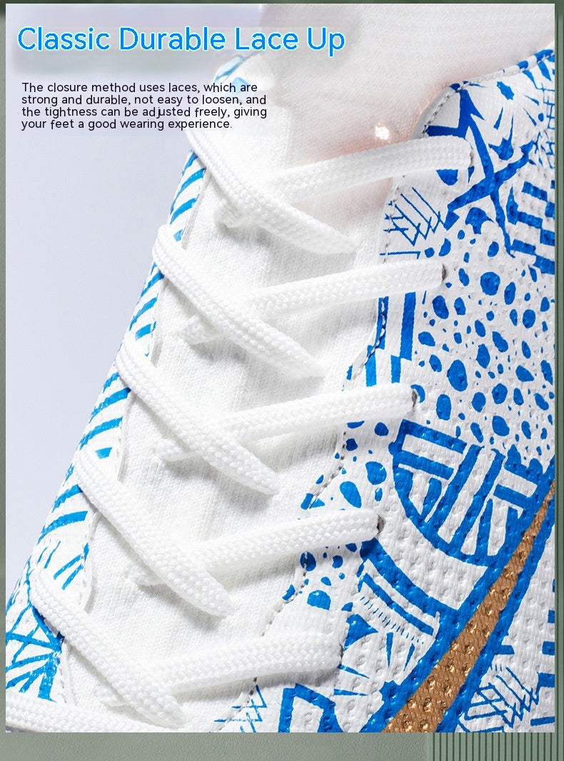 New Breathable Sports High-top Firm Ground Soccer Shoes - Gymlalla