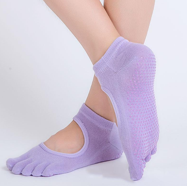 Digging hole dispensing yoga socks ladies slip five finger socks sports socks - Gymlalla