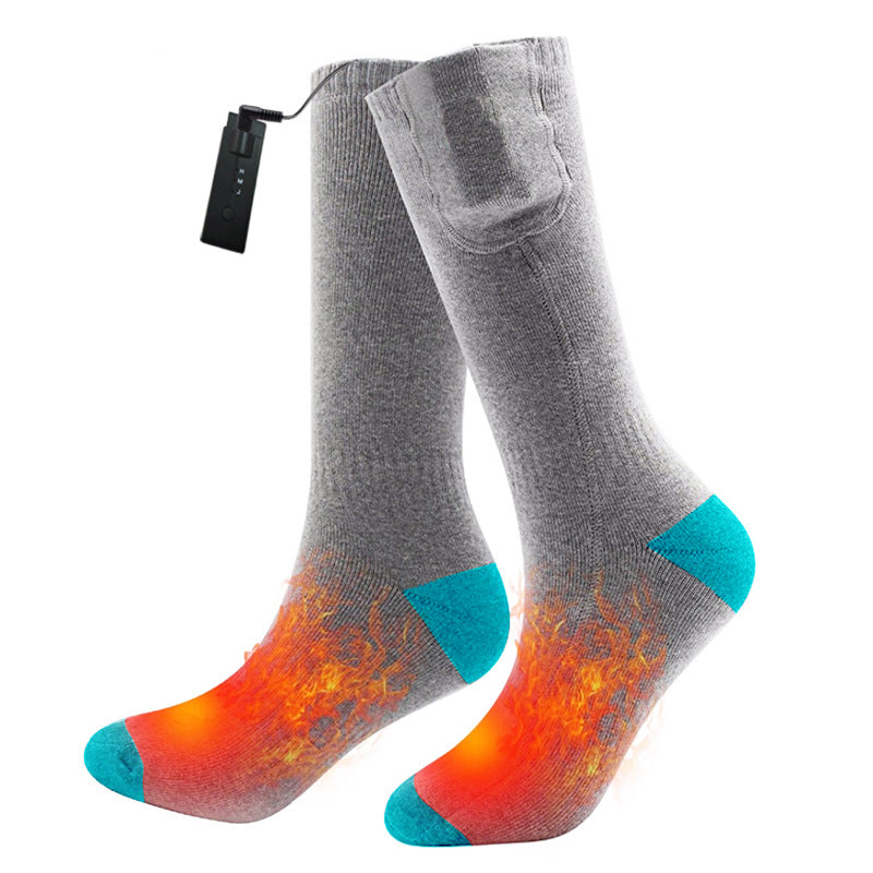 Electric heating socks heating socks electric heating socks heating foot warmer charging foot warming socks - Gymlalla