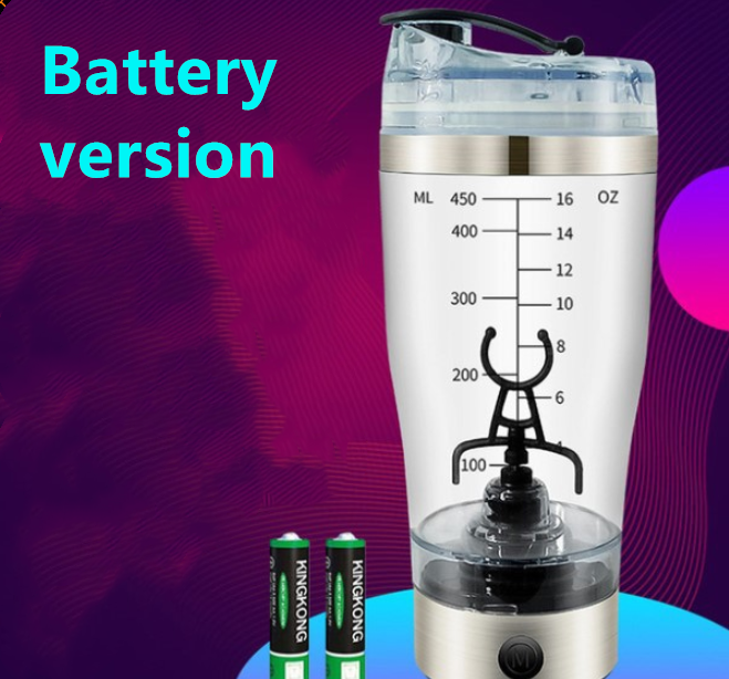 Electric Protein Shake Stirrer USB Shake Bottle Milk Coffee Blender Kettle Sports And Fitness Charging Electric Shaker Cup - Gymlalla