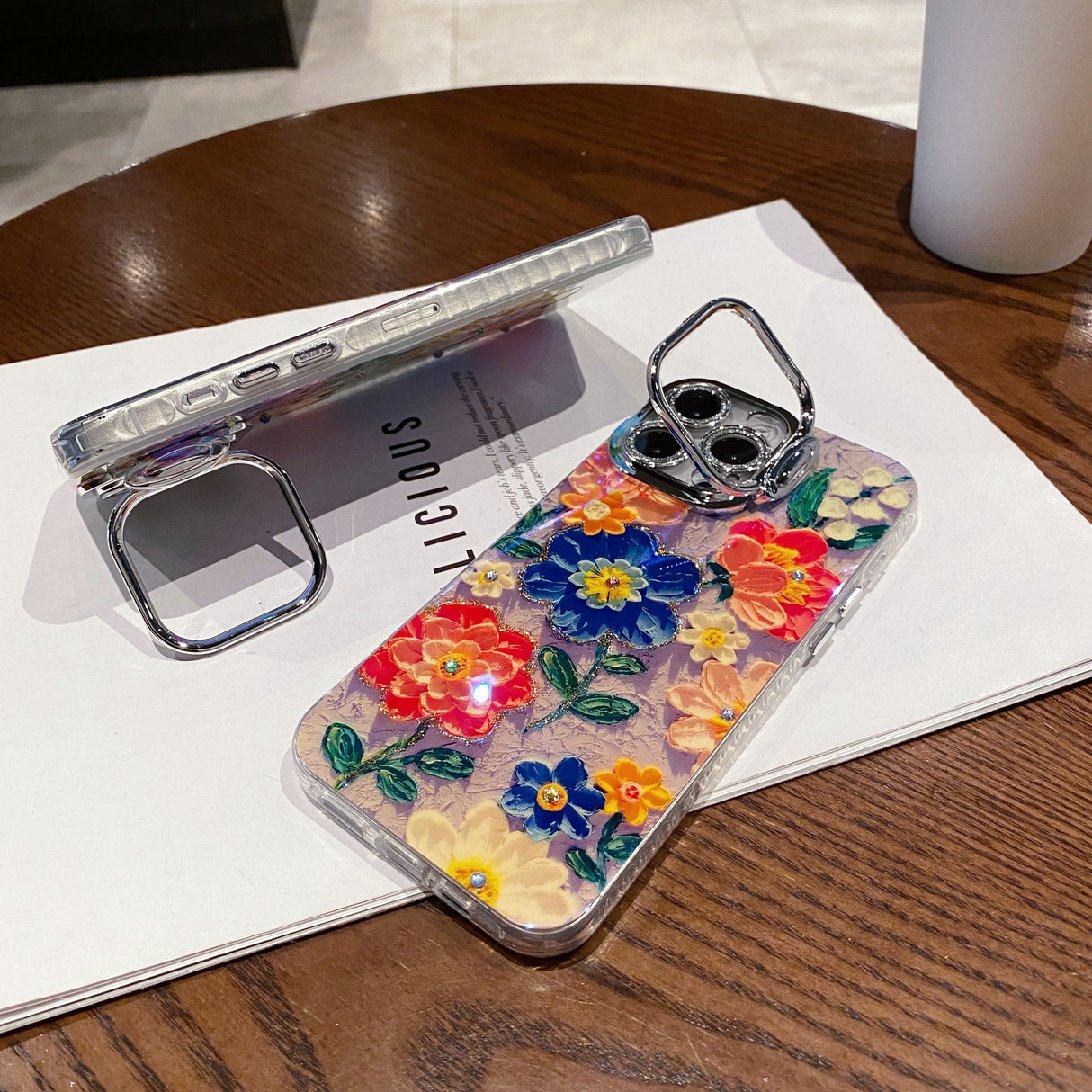 Mobile Case Oil Painting Crimson Blaze - Gymlalla