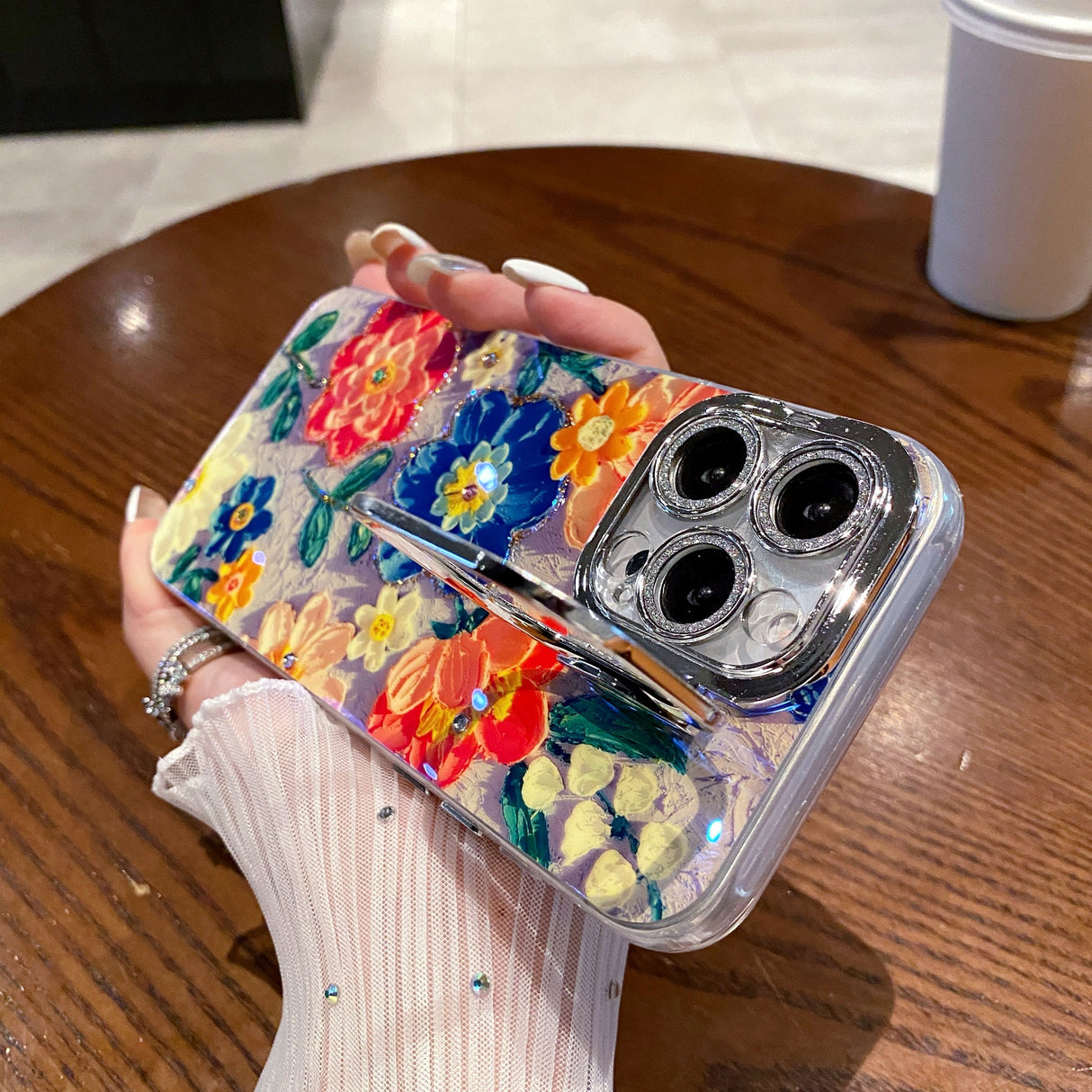 Mobile Case Oil Painting Crimson Blaze - Gymlalla