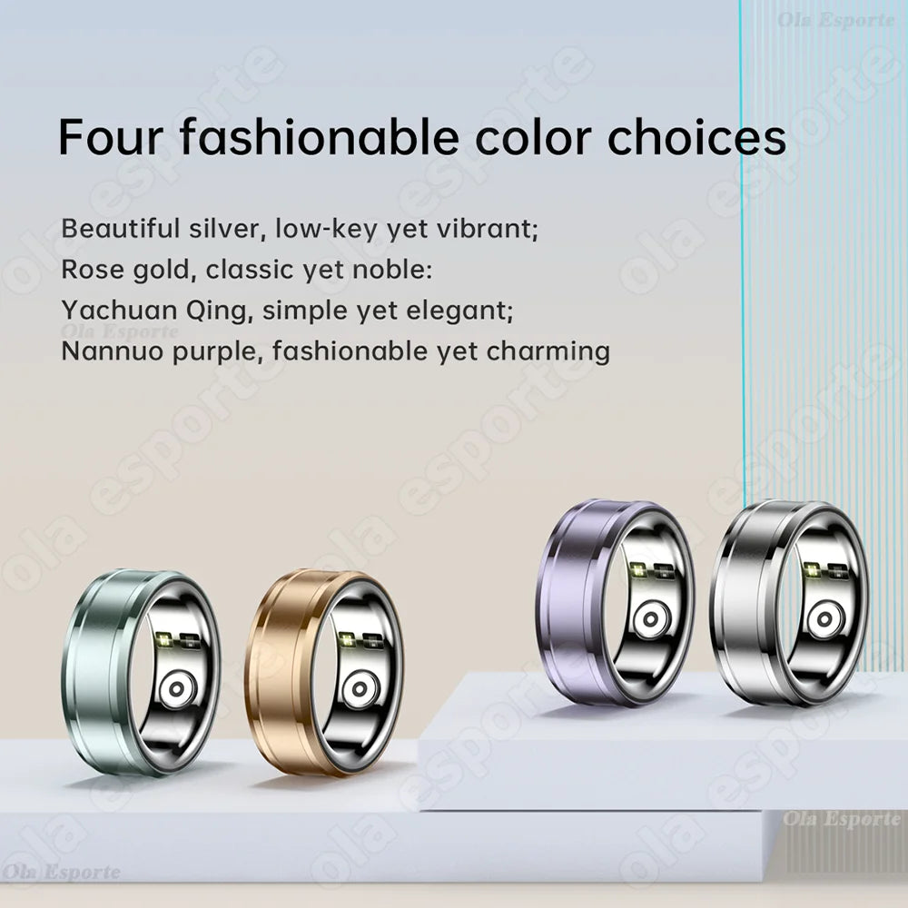 NEW Fashion Healthy Smart Ring Heart Rate Blood Oxygen Thermometer Fitness Tracker Smart Finger Digital Rings For Men Women Gift - Gymlalla