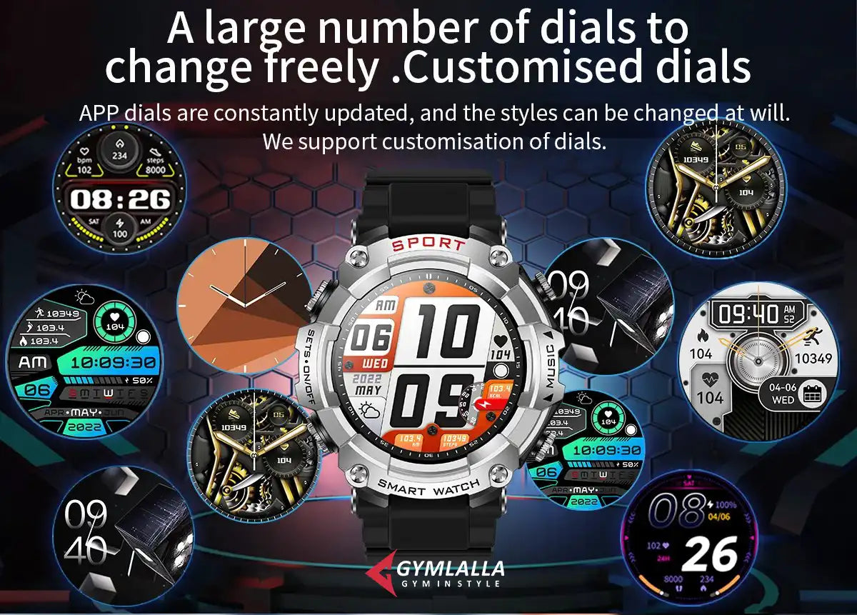 Smart Watch with built in Earbuds New Release by Gymlalla - Gymlalla
