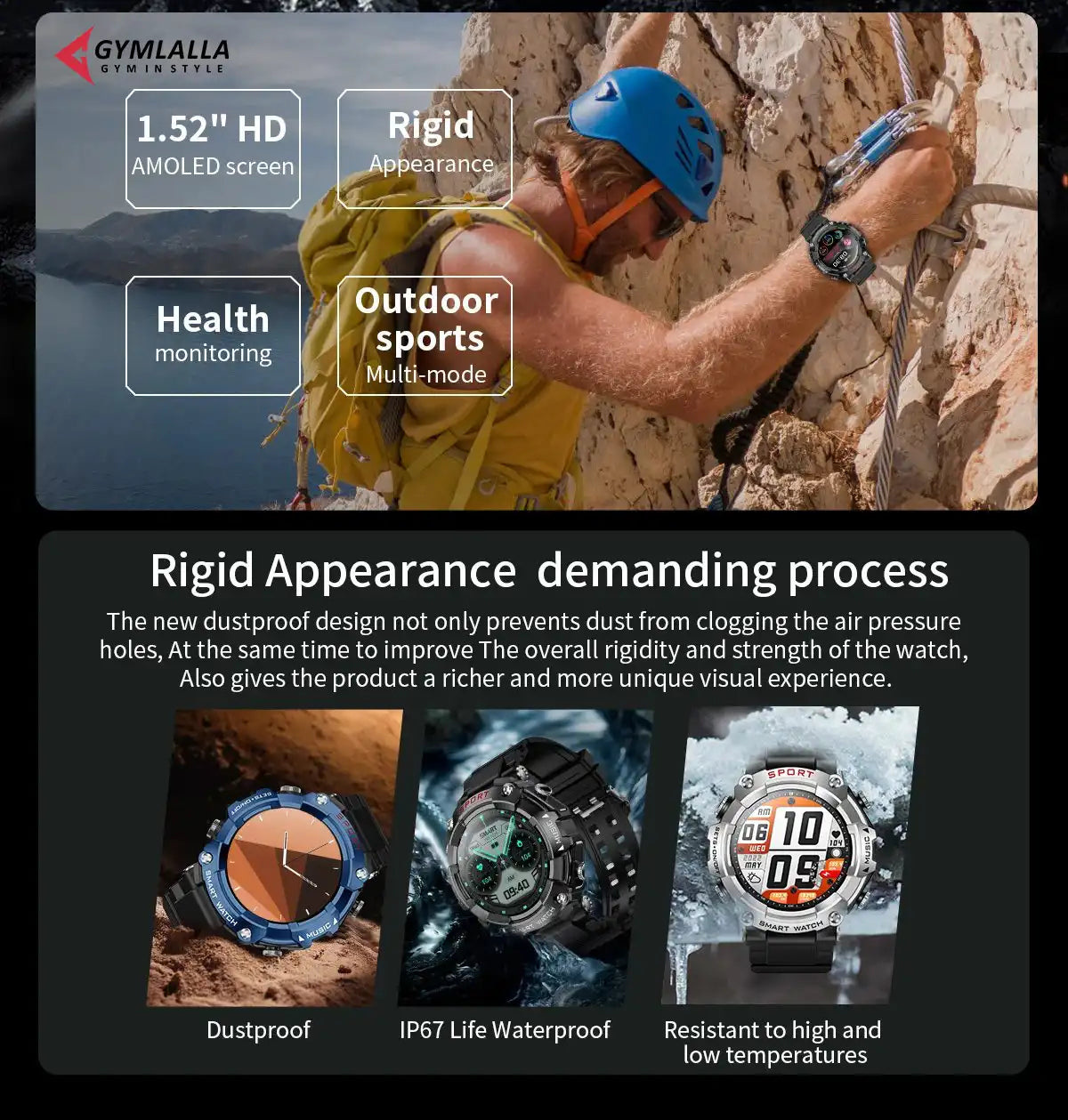 Smart Watch with built in Earbuds New Release by Gymlalla - Gymlalla