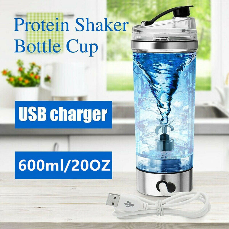 Electric Protein Shake Stirrer USB Shake Bottle Milk Coffee Blender Kettle Sports And Fitness Charging Electric Shaker Cup - Gymlalla