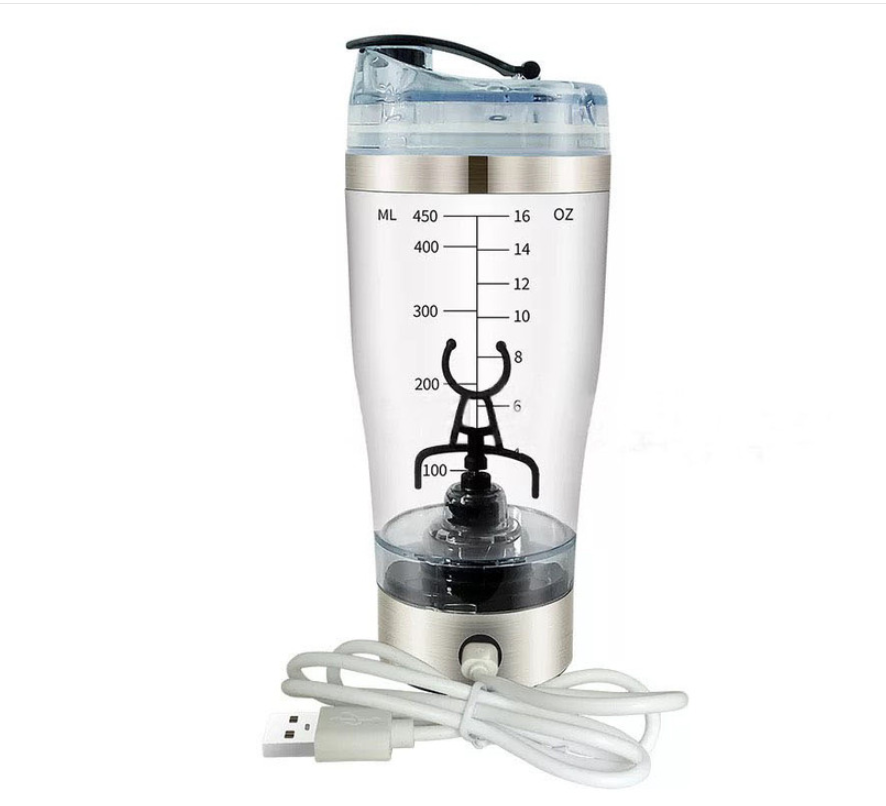 Electric Protein Shake Stirrer USB Shake Bottle Milk Coffee Blender Kettle Sports And Fitness Charging Electric Shaker Cup - Gymlalla