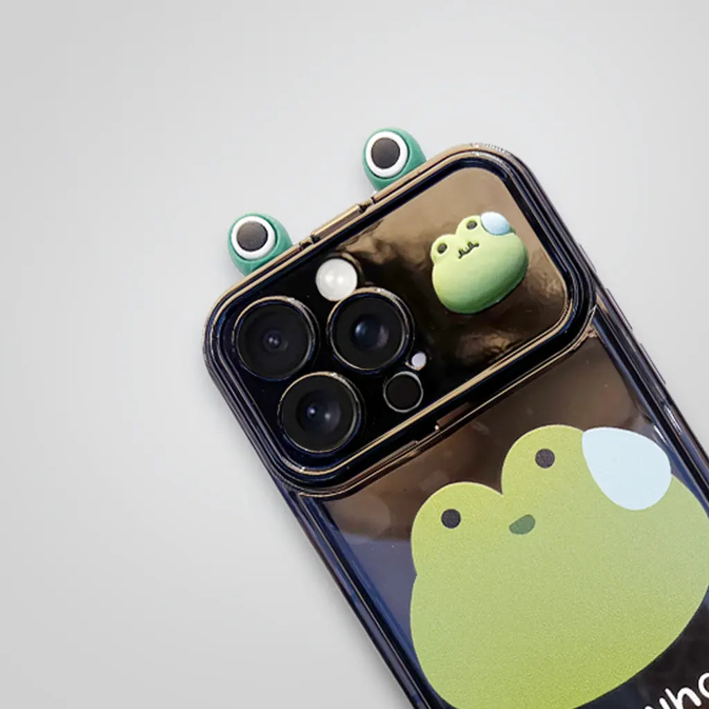 Happy Frego black iPhone Case with Bracelet and Mirror - Gymlalla