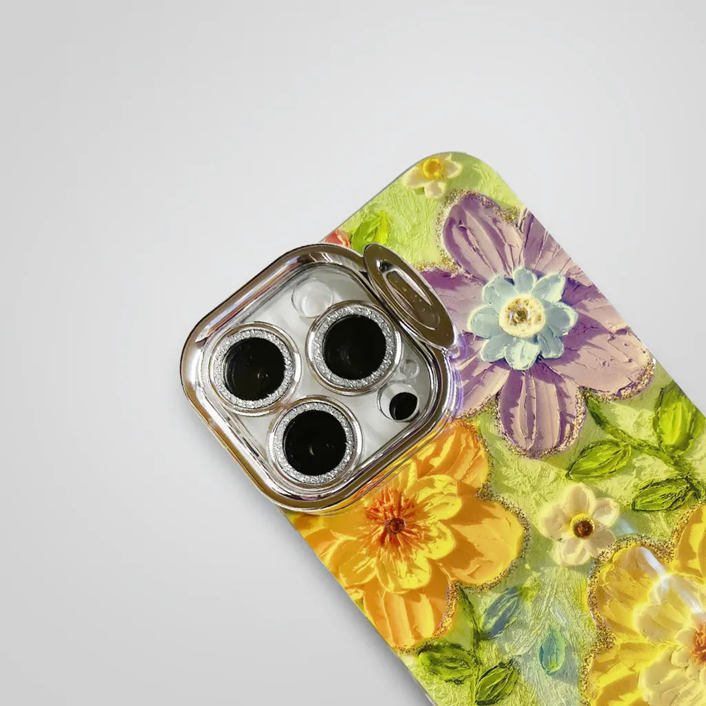 Mobile Case Oil Painting Sunburst Yellow - Gymlalla