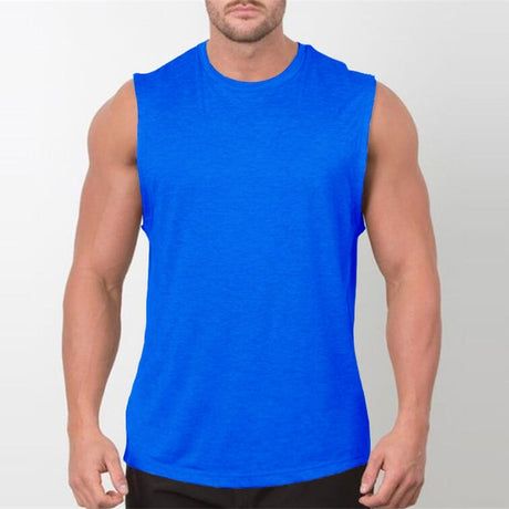 Brand New Plain Tank Top Men Bodybuilding Singlet Gyms Strin - Gymlalla