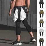 Running GYM Sports Shorts Men 2 In 1 Double-deck Quick Dry - Gymlalla