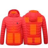 New Heated Jacket Coat USB Electric Jacket Cotton Coat Heater Thermal Clothing Heating Vest Men's Clothes Winter - Gymlalla