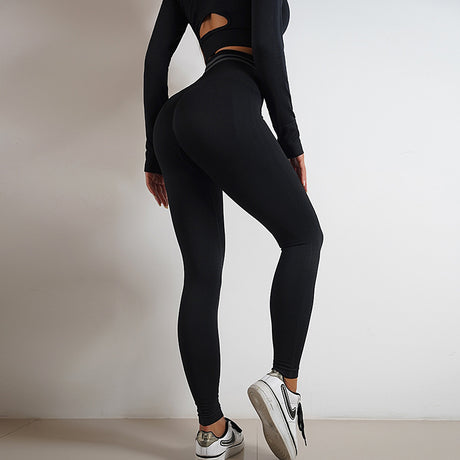 Long Sleeve Tops Workout Set - Gymlalla