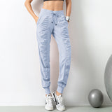 Casual Sports Pants For Women Loose Legs Drawstring High Waist Trousers With Pockets Running Sports Gym Fitness Yoga Pants - Gymlalla