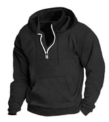 European And American Autumn And Winter New Hooded Sweater Thick Casual Jacket Men - Gymlalla