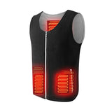 Smart USB Charging Electric Self Heating Vest for Men Women Thickness Camping Cycling Hiking Ski Heating Vest Winter Body Warmth - Gymlalla