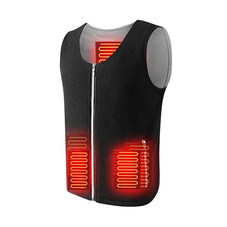 Smart USB Charging Electric Self Heating Vest for Men Women Thickness Camping Cycling Hiking Ski Heating Vest Winter Body Warmth - Gymlalla
