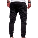 Men's Pants Multi-Pockets Joggers Men Sweatpants New Casual Solid Cargo Pants Men Oversize Streetwear Pants Men Trousers