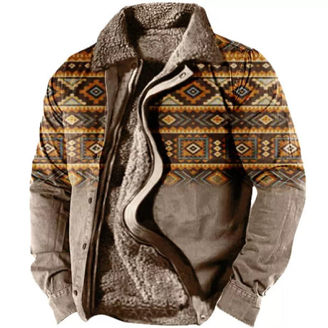 Thickened Side Seam Sidekick Casual Zipper Loose Gray-brown Youth Cotton Jacket Men Fleece Padded Coat - Gymlalla