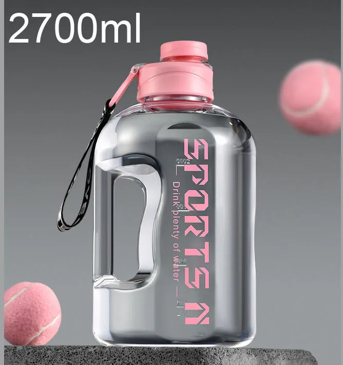 1L UP To 5L Gym Cycling Bottle Cup Outdoor Sport Large Capacity Water Bottle Kettle Fitness BPA FREE Scale Drink Bottle for Men - Gymlalla