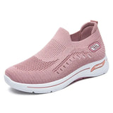 Women Leisure Sneakers Outdoor Mesh Soft Bottom Sport Shoes Solid Slip on Breathable Shoes Sneakers Women Zapatos Mujer - Gymlalla