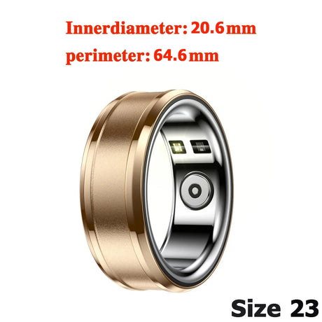 NEW Fashion Healthy Smart Ring Heart Rate Blood Oxygen Thermometer Fitness Tracker Smart Finger Digital Rings For Men Women Gift - Gymlalla
