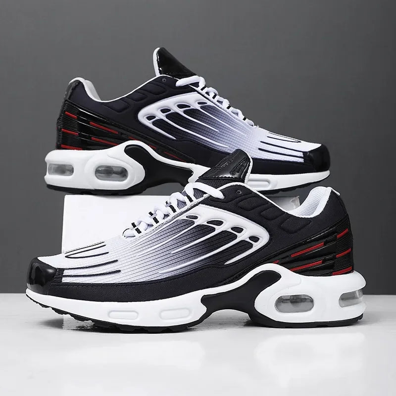 Breathable Men's Sports And Leisure Heightening Full Palm Cushion Running Shoes