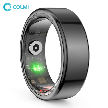 COLMI R02 Smart Ring Military Grade Titanium Steel Shell Health Monitoring IP68 & 3ATM Waterproof Multi-sport Modes - Gymlalla