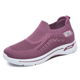 Women Leisure Sneakers Outdoor Mesh Soft Bottom Sport Shoes Solid Slip on Breathable Shoes Sneakers Women Zapatos Mujer - Gymlalla