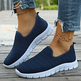 2024Summer Sneakers Slip On Flat Shoe Women's Fashion Casual Loafers Walking Shoe Outdoor Mesh Soft Bottom Sports