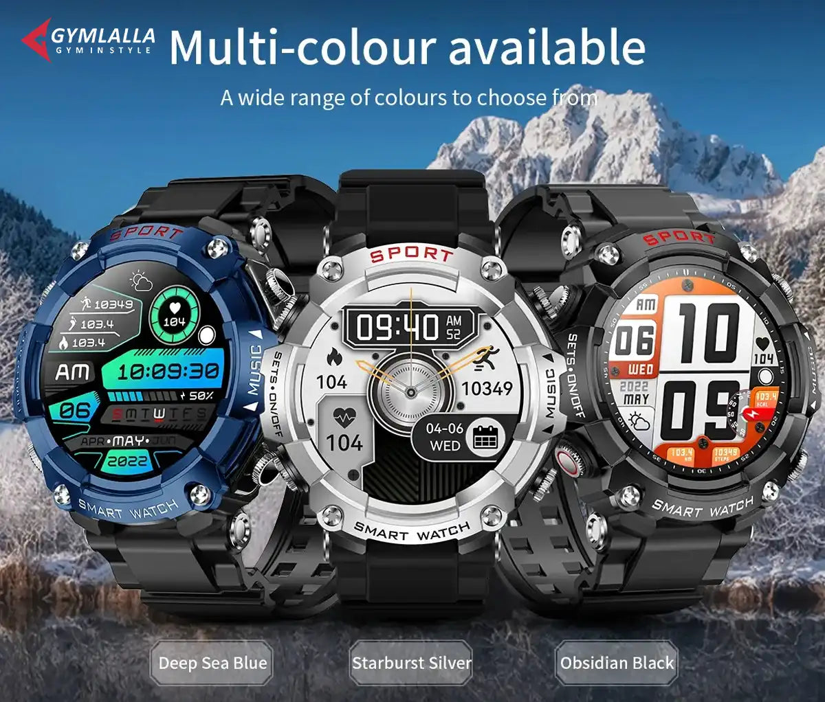 Smart Watch with built in Earbuds New Release by Gymlalla - Gymlalla