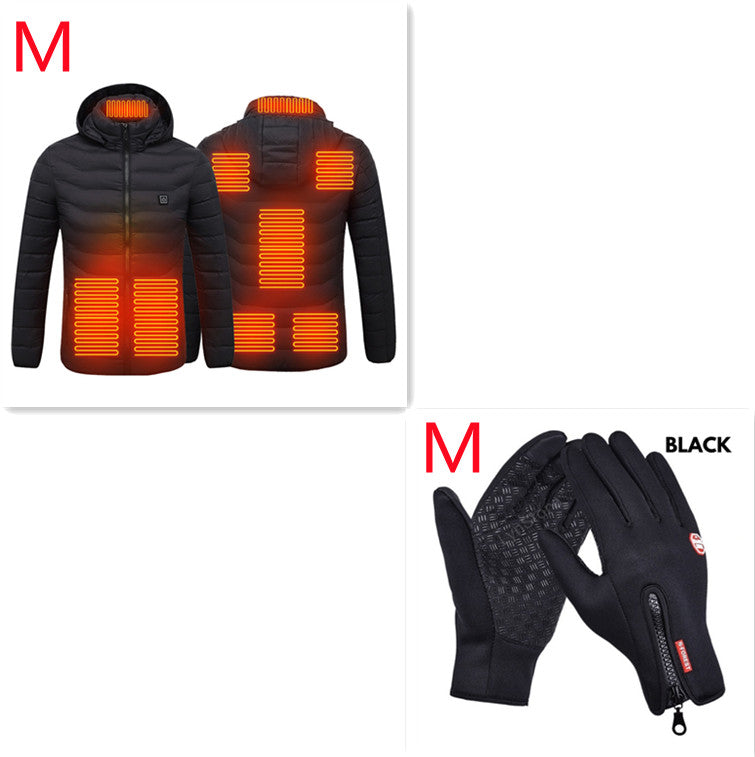 New Heated Jacket Coat USB Electric Jacket Cotton Coat Heater Thermal Clothing Heating Vest Men's Clothes Winter - Gymlalla