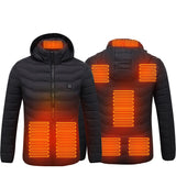 New Heated Jacket Coat USB Electric Jacket Cotton Coat Heater Thermal Clothing Heating Vest Men's Clothes Winter - Gymlalla