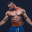 Leather Squats Weightlifting Belt Barbell Dumbbell Fitness Gym Weights Training Waist Support Equipment - Gymlalla