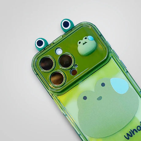 Happy Frego green iPhone Case with Bracelet and Mirror