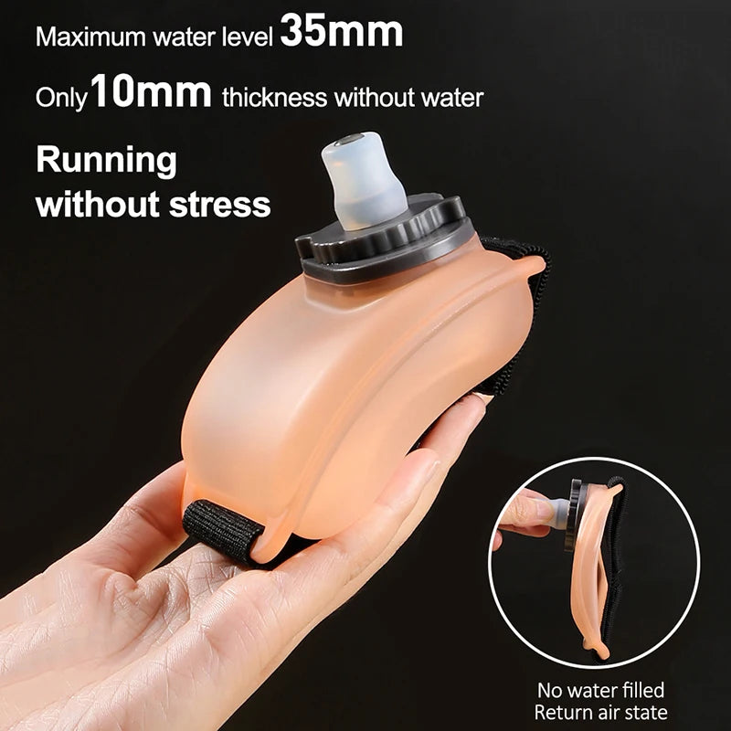 Mini Running Wrist Water Bottle Kettle Holder Wrist Storage Bag Hydration Pack Soft Flask For Marathon Riding Fitness Climbing - Gymlalla