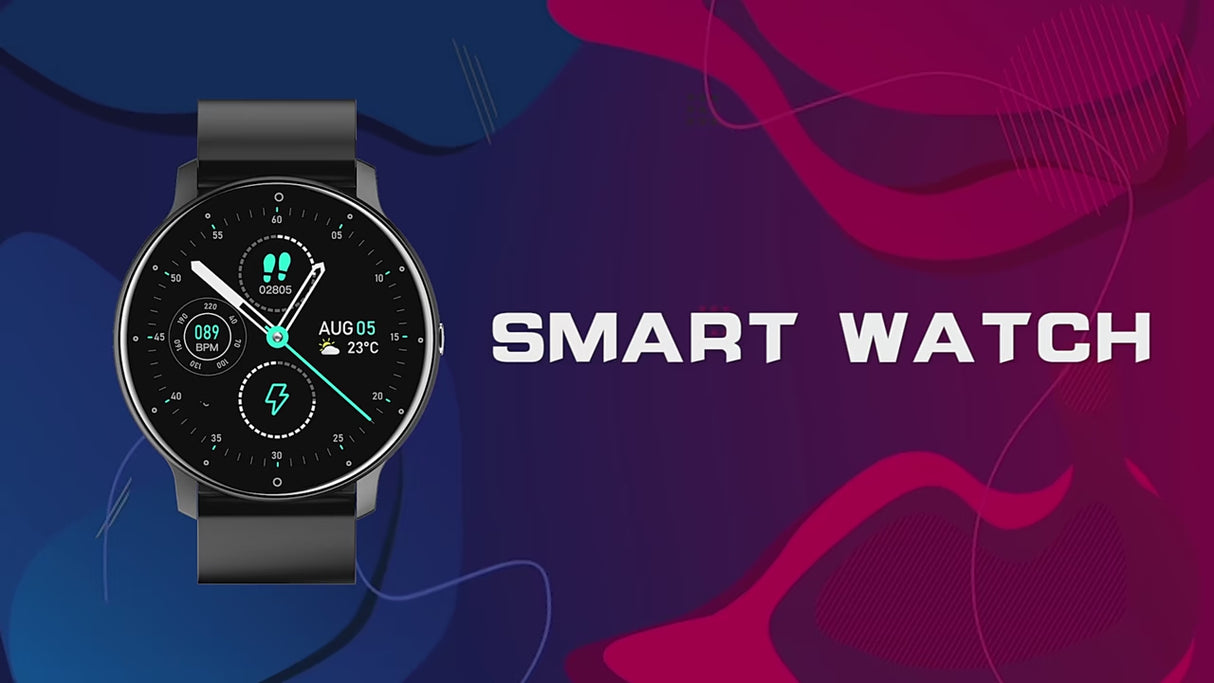 Voll-Touchscreen-Fitness-Smartwatch