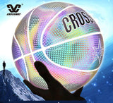 Holographic Reflective Basketball Ball Wear-Resistant Luminous Night - Gymlalla