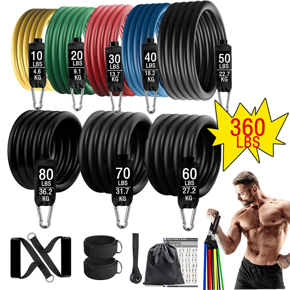 Fitness Exercises Resistance Bands Set - Gymlalla