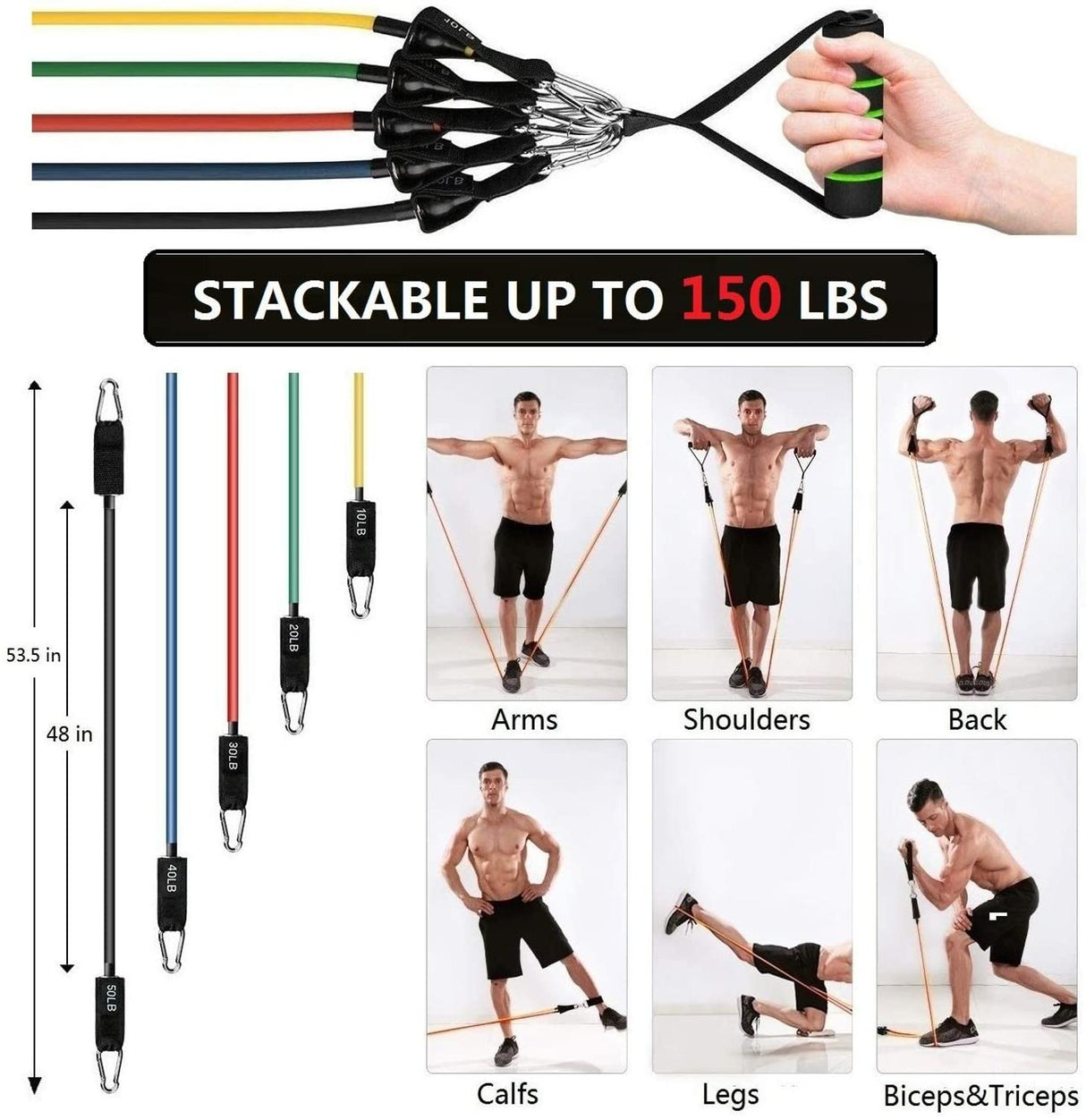 Fitness Resistance Bands - Gymlalla